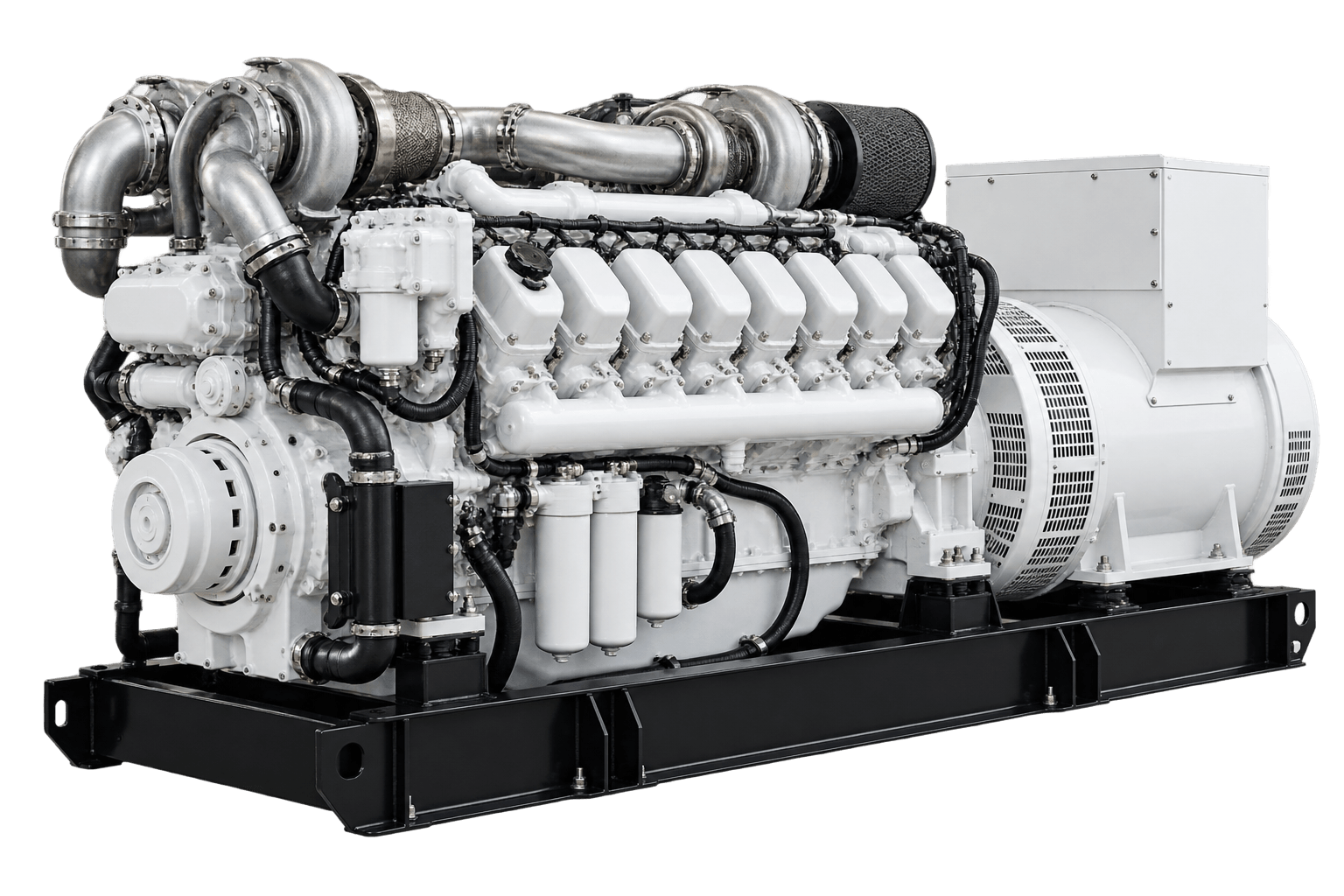 Illustrative marine diesel generator representing the mtu Series 4000 platform