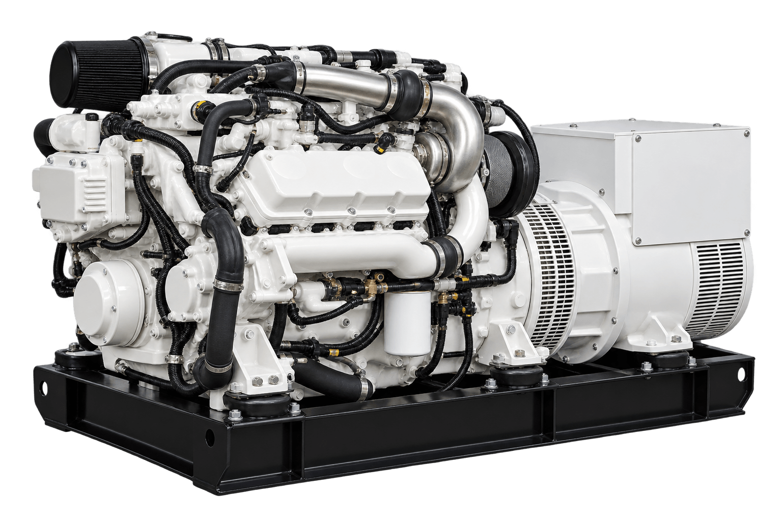 Illustrative marine diesel generator representing the mtu Series 2000 platform